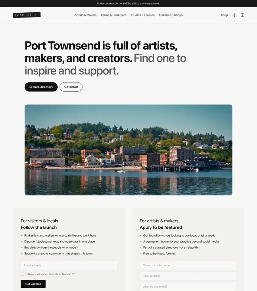 Made in PT — local makers directory